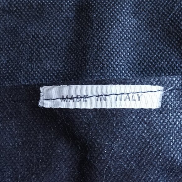 Bertini M&G Italy Dark Blue Woven Strap Handbag Vintage 80s - Picture 6 of 10